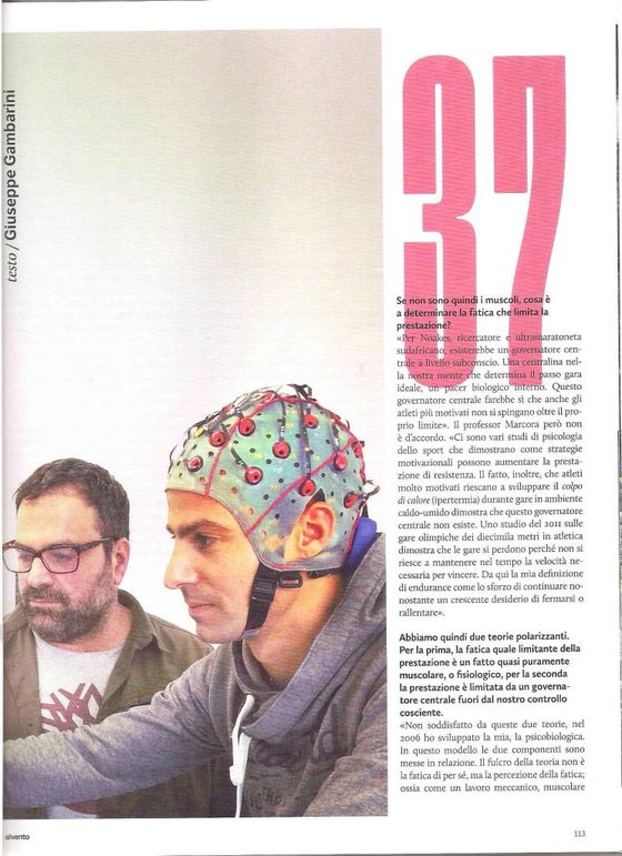 Article and interview published in the cycling magazine Alvento, by Giuseppe Gambarini